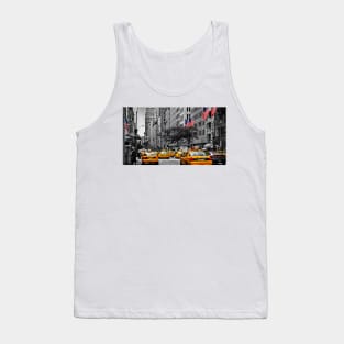 Color in 5th Ave Yellow Cabs plus Stars and Stripes Tank Top